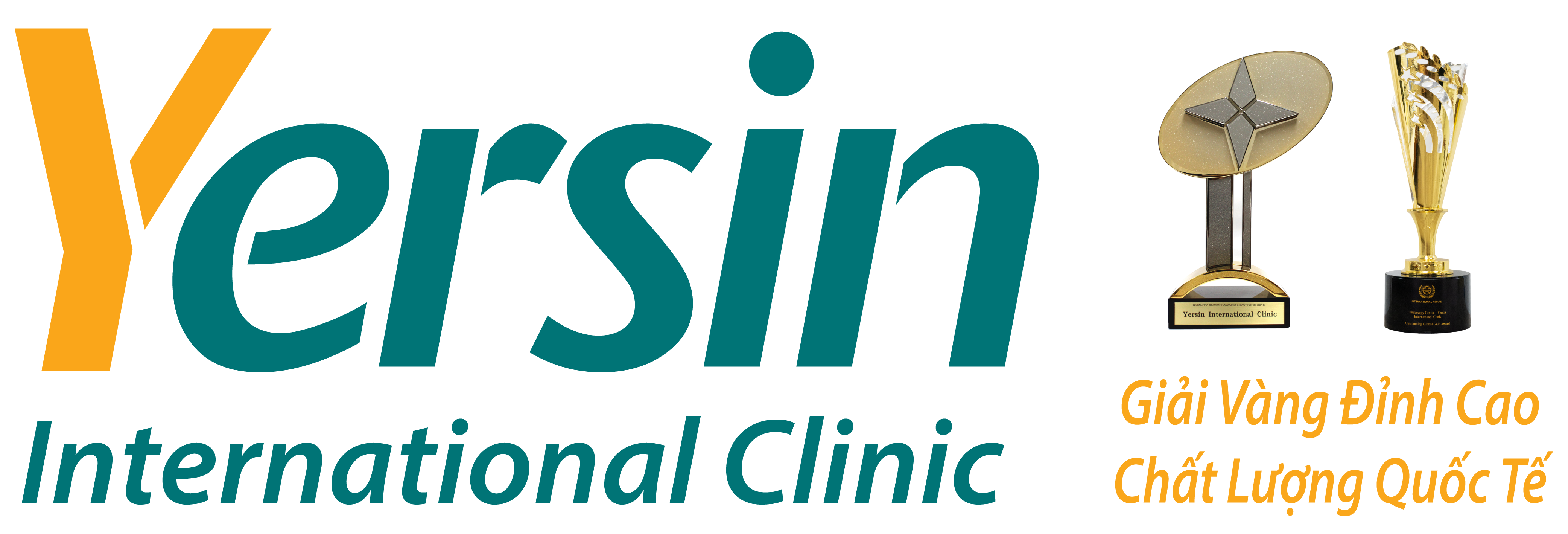 Logo Yersin 2 cúp Vàng